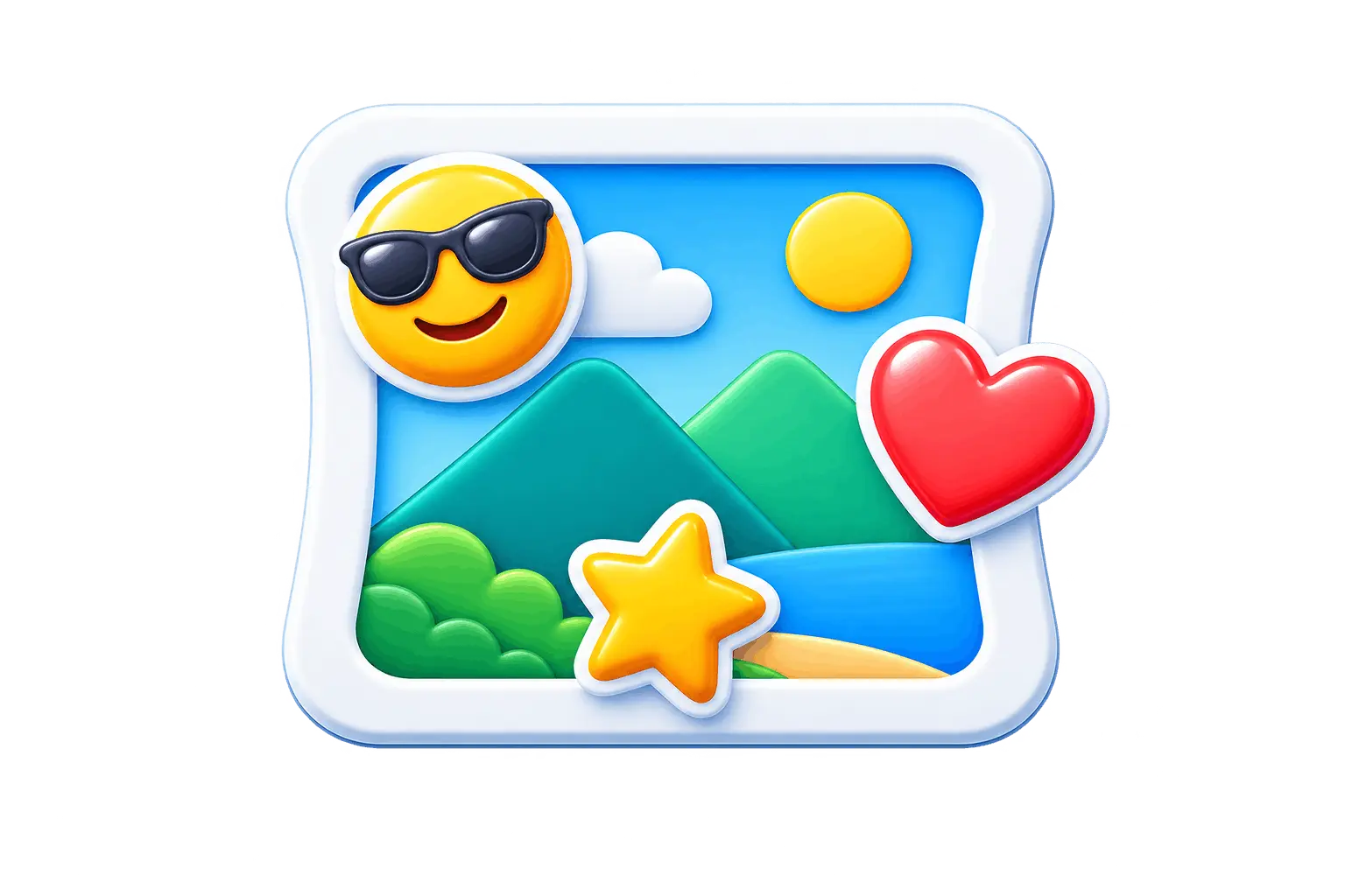 Piknova Add Emoji to Photo preview