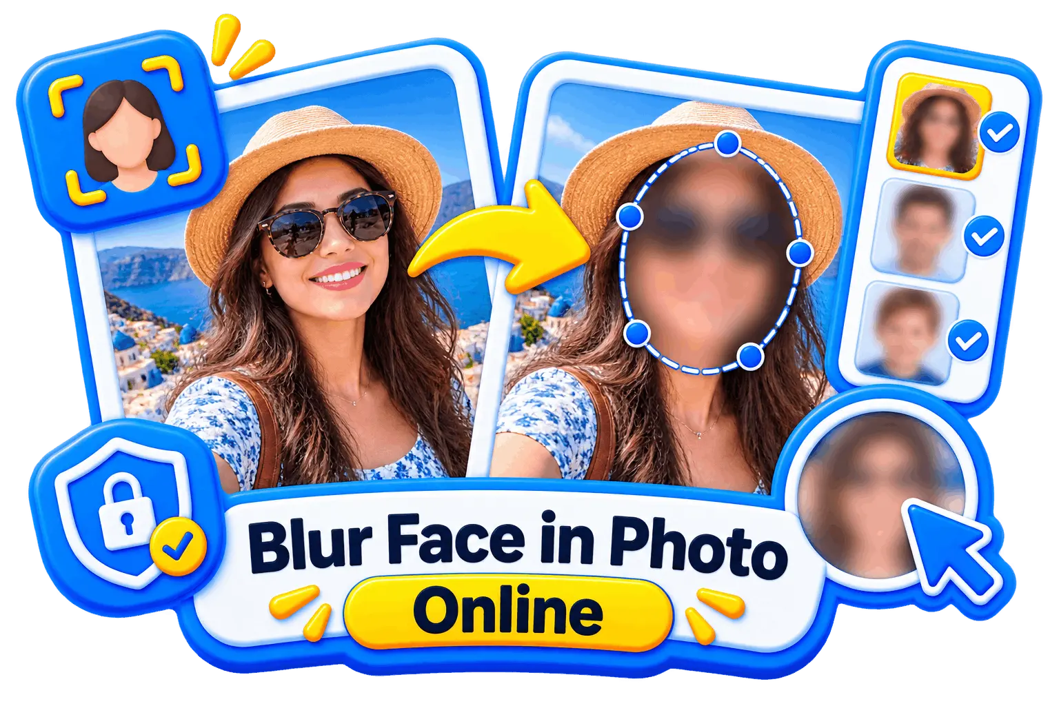 Piknova Blur Face in Photo preview