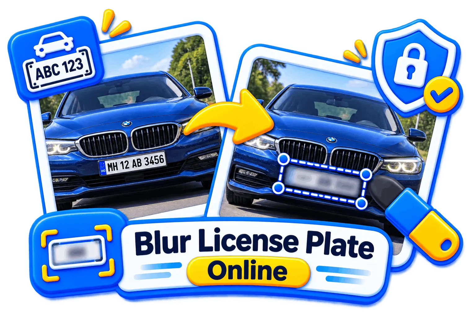 Piknova Blur License Plate preview