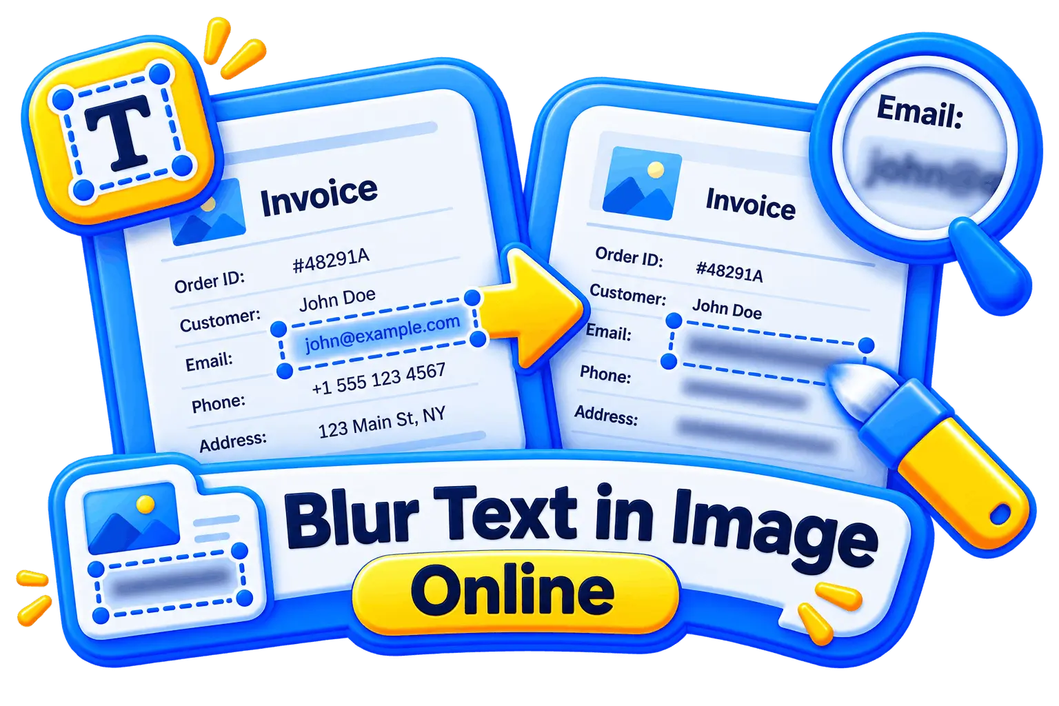 Piknova Blur Text in Image preview